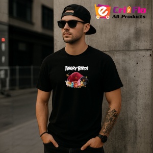 Tricou Angry Birds pasari furioase in confruntari cu porcii verzi, Copii | Dama | Barbat , tricou negru - Img 11