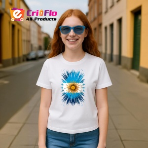 Tricou Argentina Steag Splash Art, Copii | Dama | Barbat - Img 9