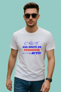Tricou asa arata un pensionar activ mesaj glumet pentru seniori, Copii | Dama | Barbat - Img 2