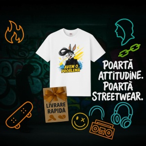 Tricou Avem o problema Iepuras - Copii | Dama | Barbat - Img 12