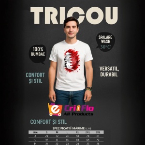 Tricou Bahrain Steag Splash Art, Copii | Dama | Barbat - Img 5