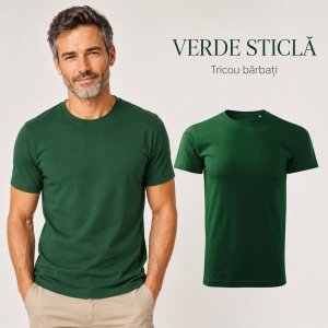 Tricou Bărbat Basic Free, 100% Bumbac, Guler Rotund, Croială Tubulară, S–3XL, 18 Culori - Img 28