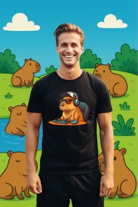Tricou Barbat CapyBara - Gamer 2 - Img 2