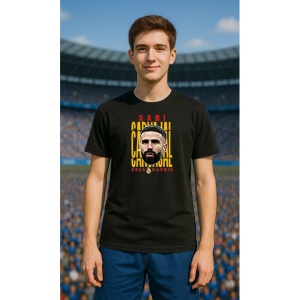 Tricou Barbat cu Fotbalistul Daniel Dani Carvajal Ramos - Real Madrid