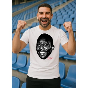 Tricou Barbat cu Fotbalistul Edson Arantes do Nascimento - Brazil - Img 9