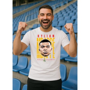 Tricou Barbat cu Fotbalistul Kylian Mbapp - Paris Saint - Germain - Img 9