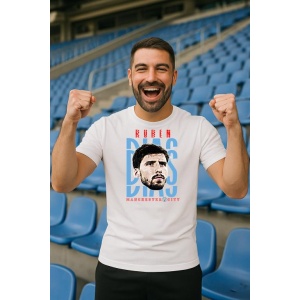 Tricou Barbat cu Fotbalistul Rben Santos Gato Alves Dias - Manchester City - Img 10