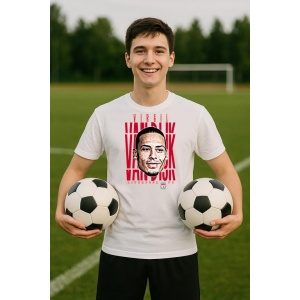 Tricou Barbat cu Fotbalistul Virgil van Dijk - Liverpool FC