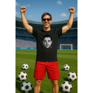 Tricou Barbat cu Fotbalistul Xavi Hernandez - FC Barcelona - Img 2