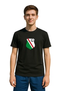 Tricou barbat cu logo stema Legia Warsaw Polonia , din bumbac 100% - Img 2