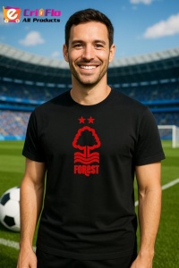 Tricou barbat cu logo stema Nottingham Forest FC Anglia , din bumbac 100%