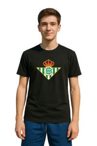 Tricou barbat cu logo stema Real Betis Spania , din bumbac 100% - Img 2
