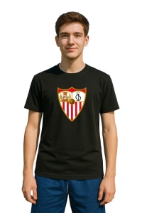 Tricou barbat cu logo stema Sevilla FC Spania , din bumbac 100% - Img 2