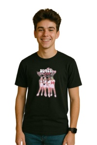 Tricou barbat Kpop cu trupa BLACK PINK BLINKS music Coreean 149 - Img 3