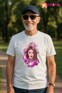 Tricou barbat Kpop cu trupa BLACK PINK LISA 11 music Coreean 155 - Img 4