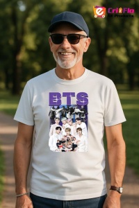 Tricou barbat Kpop cu trupa BTS 1 music Coreean 176 - Img 5