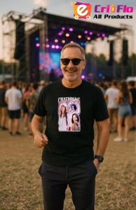 Tricou barbat Kpop cu trupa CHAEYOUNG music Coreean 198