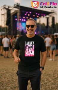 Tricou barbat Kpop cu trupa DAHYUN music Coreean 205 - Img 8