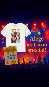 Tricou barbat Kpop cu trupa FELIX music Coreean 209 - Img 6