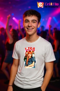 Tricou barbat Kpop cu trupa LISA 2 music Coreean 255 - Img 5
