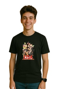 Tricou barbat Kpop cu trupa LISA 9 music Coreean 262 - Img 3
