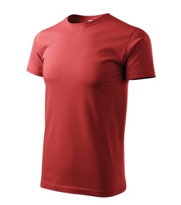 Tricou pentru barbati basic din bumbac de culoare rosu bordo