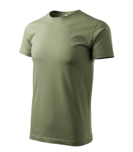 Tricou pentru barbati basic din bumbac de culoare khaki