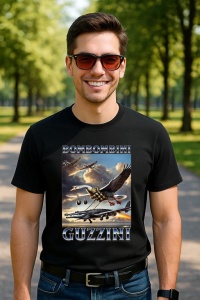 Tricou Barbat Tralalero Tralala cu personajul Bombombini Guzzini - Italian Brainrot Meme - Img 4