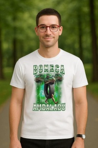 Tricou Barbat Tralalero Tralala cu personajul Boneca Ambalabu Funny Frog Meme Bootleg Italian Brainrot - Img 3