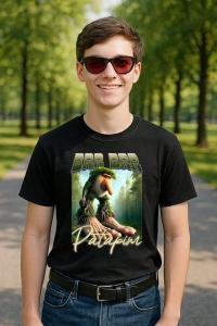 Tricou Barbat Tralalero Tralala cu personajul Brr Brr Patapim Italian Brainrot Meme Forest Monkey Bootleg
