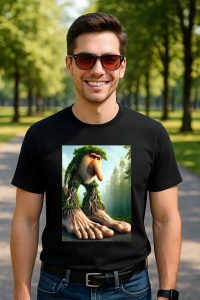 Tricou Barbat Tralalero Tralala cu personajul Brr Brr Patapim - Italian Brainrot Meme - Img 5