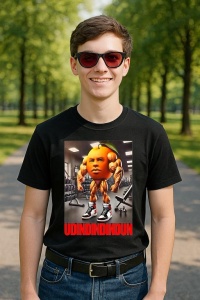 Tricou Barbat Tralalero Tralala cu personajul Udindindindun - Italian Brainrot Meme