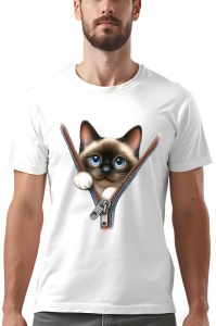 Tricou barbat - Zipping Cat v1