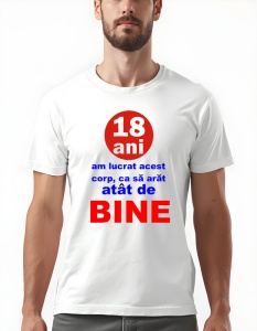 Tricou barbati - 18 ANI