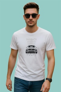 Tricou Barbati Adevarati Conduc Volvo, din bumbac 100%, tricou alb, Dama | Barbat - Img 2