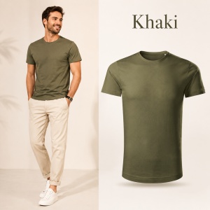 Tricou Bărbați Malfini Origin GOTS 171, 100% Bumbac Organic, 160 g/m², Guler Rotund, Label Free, Mărimi S 3XL, 15 Culori - Img 15
