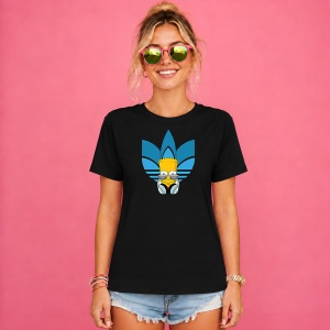 Tricou Bart Simpson Ochelari Soare Logo Albastru Urban Chill Vibe, din bumbac 100%, tricou negru, Copii | Dama | Barbat - Img 2