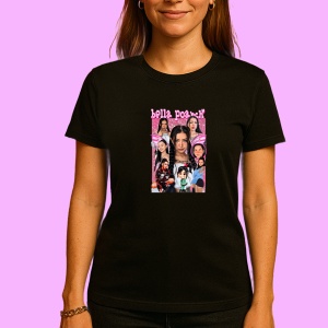 Tricou Bella Poarch - Grouped Portrait, muzica Rap, Dama | Barbat | Copii, Culoare Negru