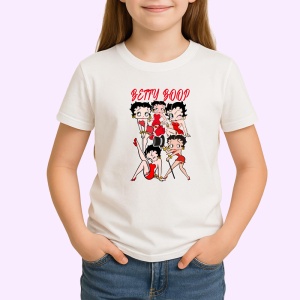 Tricou Betty Boop personaj iconic cu stil vintage si atitudine jucausa, Copii | Dama | Barbat - Img 3
