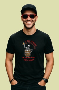 Tricou biblie definitie umoristica alcool distilat, Copii | Dama | Barbat , tricou negru - Img 3