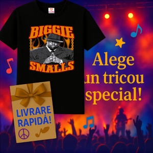 Tricou Biggie Smalls - Orange Font, muzica Rock (Heavy Metal), Dama | Barbat | Copii, Culoare Negru - Img 11