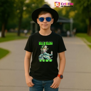 Tricou Billie Eilish - I'm the Bad Guy, muzica Hip-Hop / Pop, Dama | Barbat | Copii, Culoare Negru - Img 6