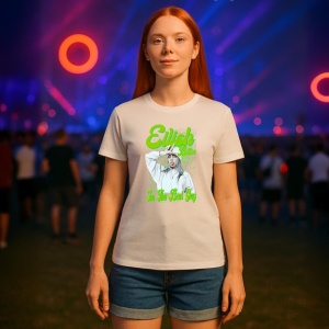 Tricou Billie Eilish - I'm the Real Guy, muzica (Comedie / Rap ironic), Dama | Barbat | Copii - Img 8