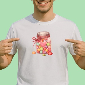 Tricou Borcan cu bomboane - Copii | Dama | Barbat - Img 2