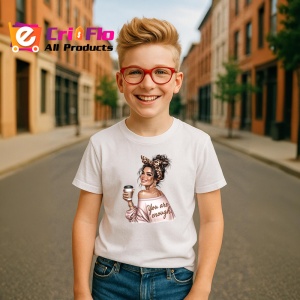 Tricou boss girl you are enough, boss girl esti suficienta, Copii | Dama | Barbat - Img 8