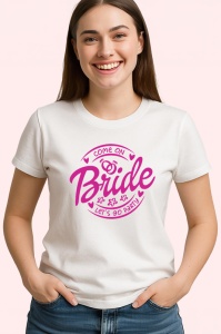 Tricou bride lets go party design pentru mireasa, Copii | Dama | Barbat - Img 3