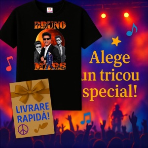 Tricou Bruno Mars - Collage, muzica Rock / Pop Rock, Dama | Barbat | Copii, Culoare Negru - Img 15