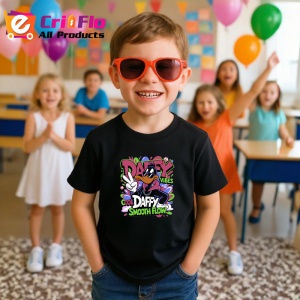 Tricou Bugs Bunny chill vibes cu hoodie și sneakers Copii | Dama | Barbat, negru - Img 6