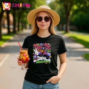 Tricou Bugs Bunny chill vibes cu hoodie și sneakers Copii | Dama | Barbat, negru - Img 8