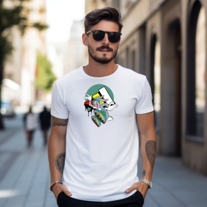 Tricou Bugs Bunny Happy Tricou Alb - Copii | Dama | Barbat